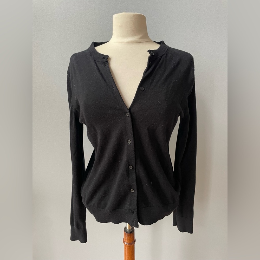 J Crew- Classic Black Women's Cardigan